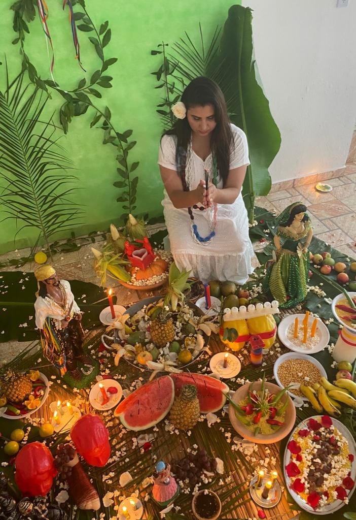 Altar de Reaproximação preparado pela Vidente Dyana